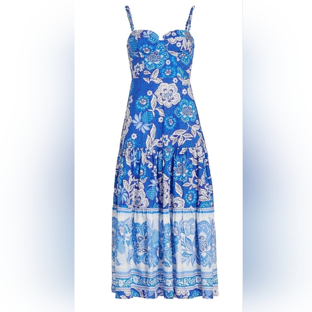 Farm Rio Full Of Flowers Midi Dress